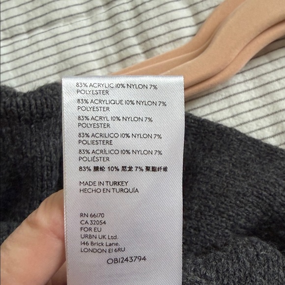 Anthropologie Charcoal Cowl Neck Sweater - Picture 4 of 4